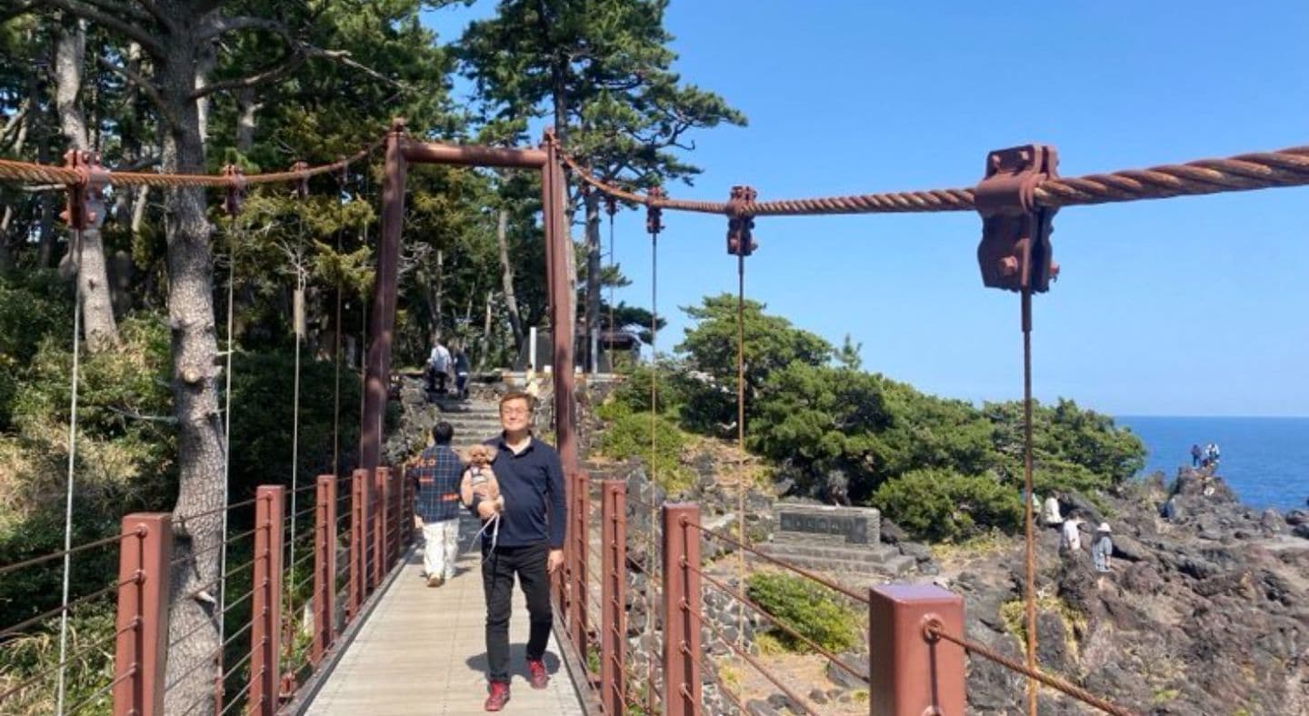 城ケ崎のつり橋